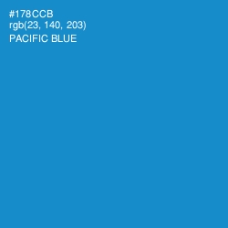 #178CCB - Pacific Blue Color Image
